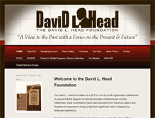 Tablet Screenshot of davidlheadfoundation.com